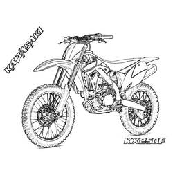 Motocross coloring page #210004 to print and color