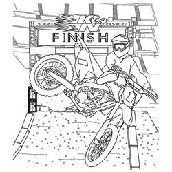 Motocross coloring page #210014 to print and color