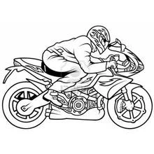 Motorcycle - Free printable coloring pages