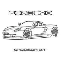Porsche - Free printable coloring pages