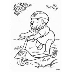 Push Scooter - Free printable coloring pages