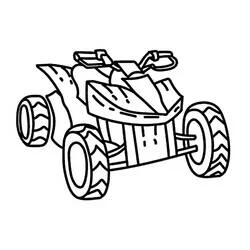 Quad / ATV coloring page #179377 to print and color