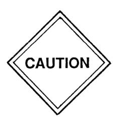 Diamond-shaped caution road sign coloring page