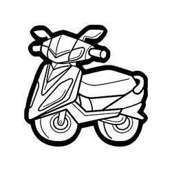 Scooter - Free printable coloring pages