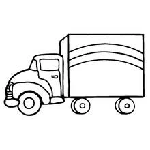 Semi-trailer - Free printable coloring pages