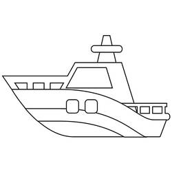 Ships and Boats - Free printable coloring pages