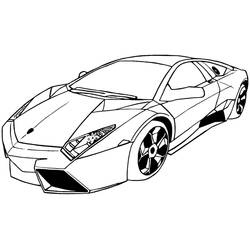 Sports car / Tuning - Free printable coloring pages