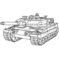 Tank - Free printable coloring pages