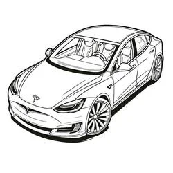 Tesla - Free printable coloring pages