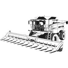 Tractor - Free printable coloring pages