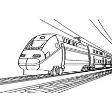 Train / Locomotive - Free printable coloring pages