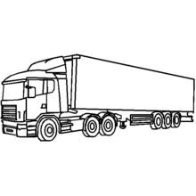 Truck - Free printable coloring pages