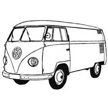 Van - Free printable coloring pages
