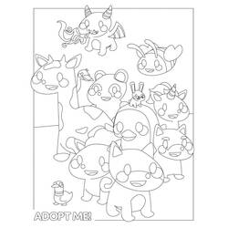 Adopt Me - Free printable coloring pages