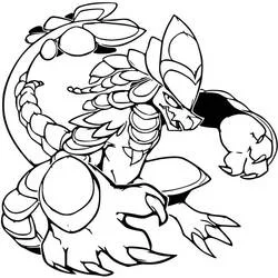 Aegislash - Free printable coloring pages
