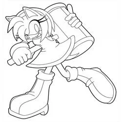 Amy Rose - Free printable coloring pages