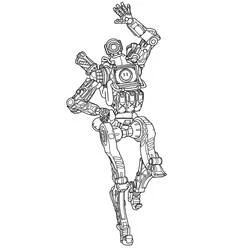 Pathfinder waving cheerfully coloring page