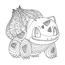 Bulbasaur - Free printable coloring pages