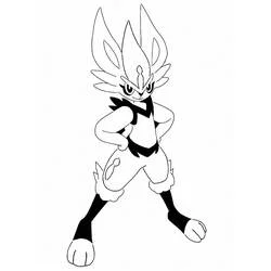 Cinderace - Free printable coloring pages