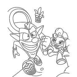 Crash Bandicoot - Free printable coloring pages