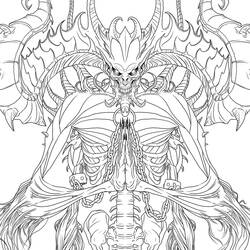 Diablo - Free printable coloring pages