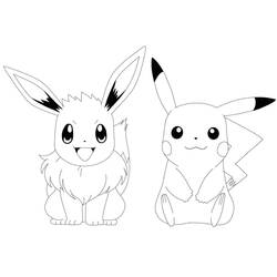 Eevee - Free printable coloring pages