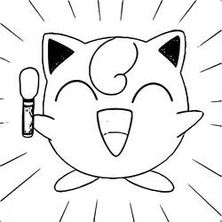 Jigglypuff - Free printable coloring pages