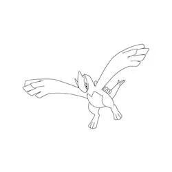 Lugia - Free printable coloring pages