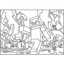 Minecraft - Free printable coloring pages