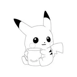 Pikachu - Free printable coloring pages