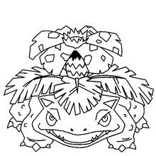 Venusaur facing forward coloring page