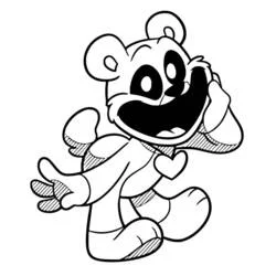 Smiling Critters - Free printable coloring pages