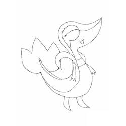Snivy - Free printable coloring pages