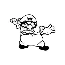 Wario - Free printable coloring pages